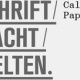 Typografie und Macht – Call for Papers (Slanted)