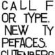 Call for Type. New Typefaces / Neue Schriften (Slanted)