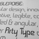 Anglepoise Font – New from ArtyType (Slanted)