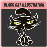 Black Cat Illustration