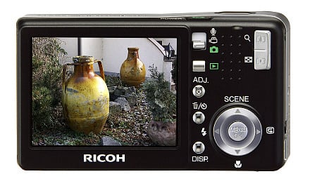 Ricoh Caplio R40 (Rückansicht)