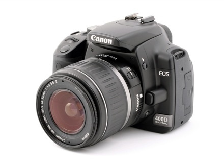 Canon EOS 400D (Vorderseite)