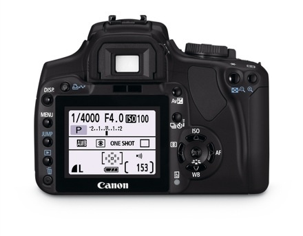 Canon EOS 400D (Rückseite)