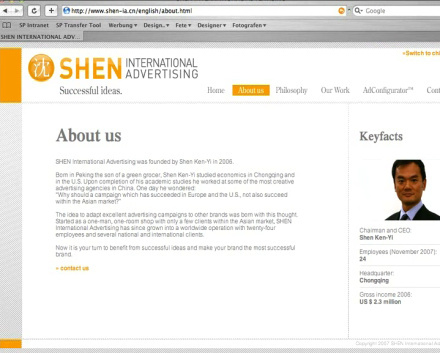 „Shen International Advertising“