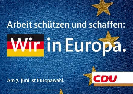 „Wir in Europa“ (CDU-Wahlplakat, 2009)