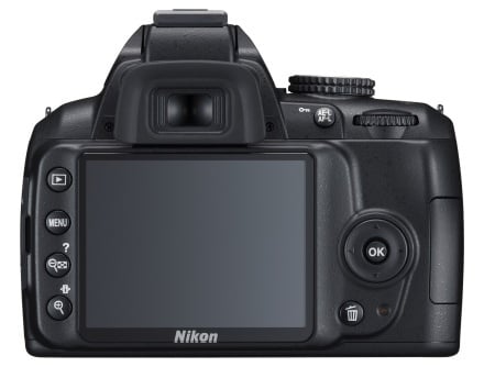 Nikon D3000: Rückseite