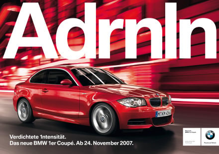 Kampagne für BMW 1er Coupé: „Verdichtete 1ntensität“