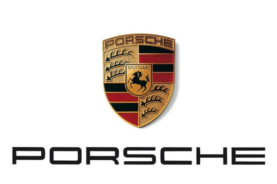 Von Weidemann überarbeiteter Porsche-Schriftzug unter dem Firmenwappen