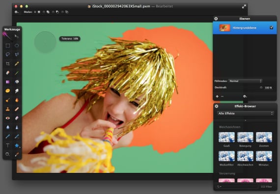 Pixelmator 2.1.3 (Bildschirmfoto)