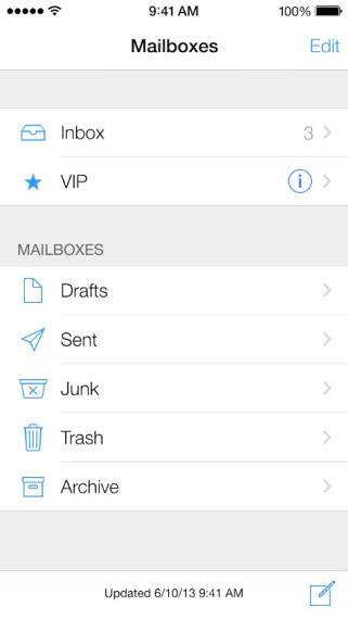 iOS 7: Mail