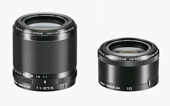 Objektive Nikon 1 AW 11—27,5 mm ƒ3,5–5,6 und 10 mm ƒ2,8