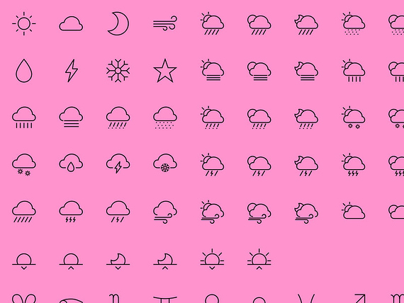 Wetter-Icons des Iconsets