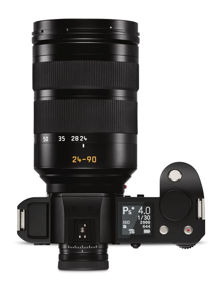 Leica SL (von oben mit Vario-Elmarit-SL 24—90 ASPH)