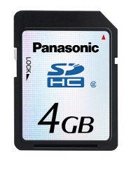 4GB-SDHC-Speicherkarte von Panasonic (Prototyp)