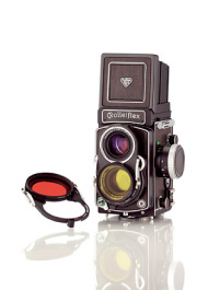 Rolleiflex mit Filterhaltern