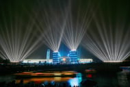 „Lichtsinfonie“ am Berliner Hauptbahnhof