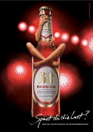 Anzeigenmotiv für Biermischgetränk („Bit Passion“)