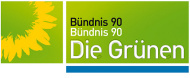 Bündnis 90/Die Grünen: neues Logo mit Markierung der DIN Medium