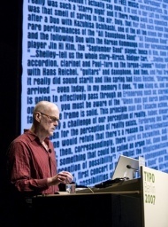 Hans Reichel auf der Typo Berlin 2007 (Foto: gerhardkassner.de)