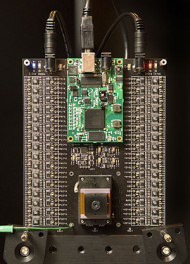 Testplattform für den Multi-Linsen-Sensor (L.A. Cicero/Stanford University)