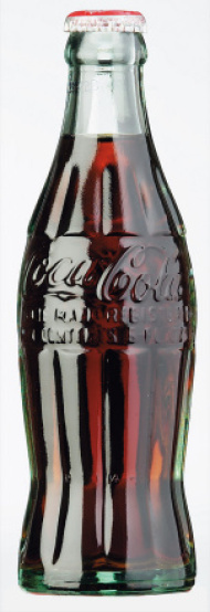 Historische Coca-Cola-Konturflasche „Georgia Green“