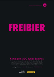 „Freibier“: ADC-Juniorseminare 2008 (Plakat)