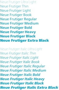 Neue Frutiger (Schriftfamilie)