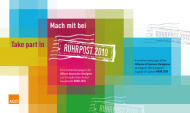 Faltblatt zum Wettbewerb „Ruhrpost 2010“ (Umschlag)