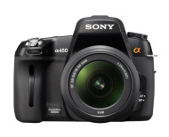 Sony α450 (Frontansicht mit 18—55mm-Optik)