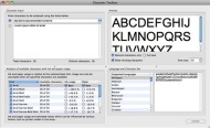FontExplorer X 3.0: „Character Toolbox“ (Bildschirmfoto)