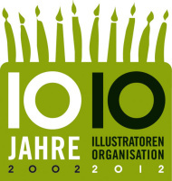 10 Jahre Illustratoren-Organisation (Logo)