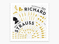 Optik Studios bekommt Gold für die Briefmarke zum 150. Geburtstag von Richard Strauß