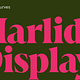 Typeface of the Month: Marlide Display (Slanted)