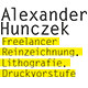 Freier Reinzeichner und Lithograf. Alexander Hunczek