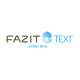 FAZIT : Text