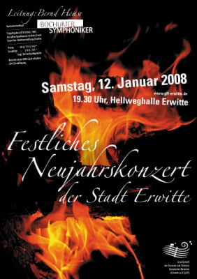 Neujahrskonzert Erwitte A2 Plakat