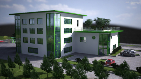 3D-Architekturvisualisierung | Bürogebäude
