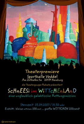 Plakat für Theatergruppe „RABATZ“ (2007)