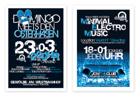 Flyer und Plakate – domingo club