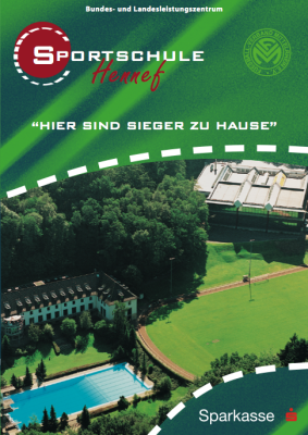 Sportschule Hennef: Broschüre (Titelseite)
