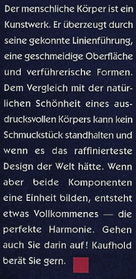 Klaus Kaufhold: Plakat (Hauptmotiv) – Text