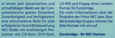 Eurobridge: 1/1-Anzeige (Hauptmotiv) – Text