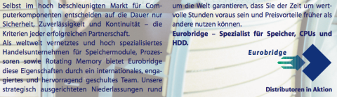 Eurobridge: 1/1-Anzeige (Büro) – Text