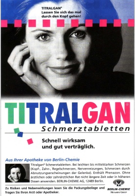 Berlin-Chemie: Titralgan, Anzeige 2