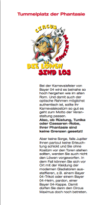 Bayer 04 Leverkusen: Leporello Karneval (S. 2/6)