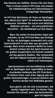 Bayer 04 Leverkusen: Unternehmens-Broschüre (S. 13) – Text