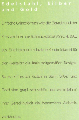 Klaus Kaufhold: Schmuckfolder (Dau) – Text