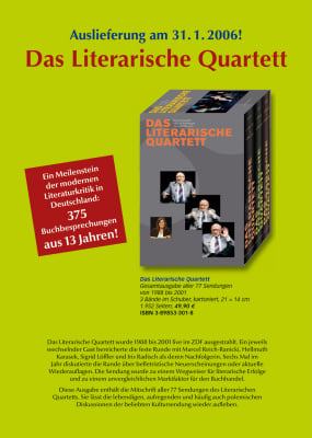 Plakat „Das Literarische Quartett“