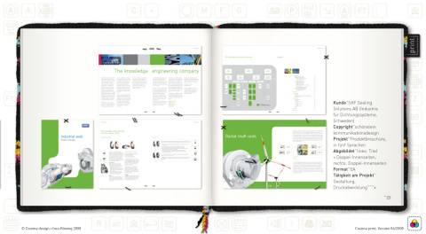 Produkt-Broschüre in fünf Sprachen für SKF Sealing Solutions AB (Industrie für Dichtungssysteme)