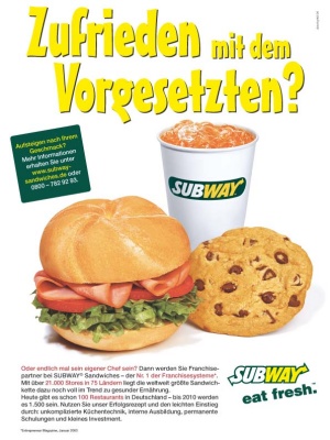 Kunde: subway, B2B-Kampagne